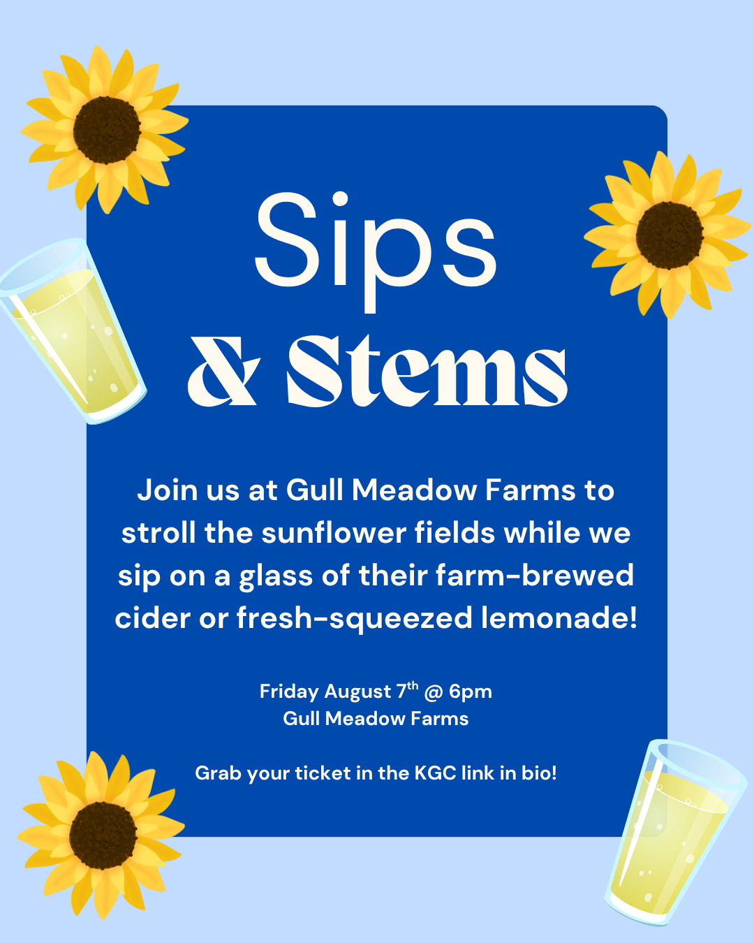 KGC Sips & Stems at Gull Meadow Farms