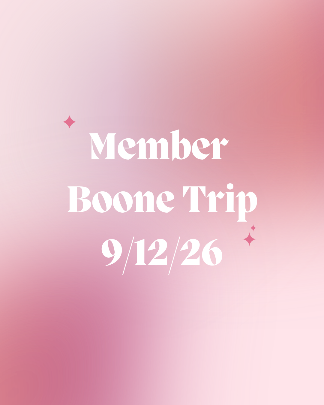 Boone Trip