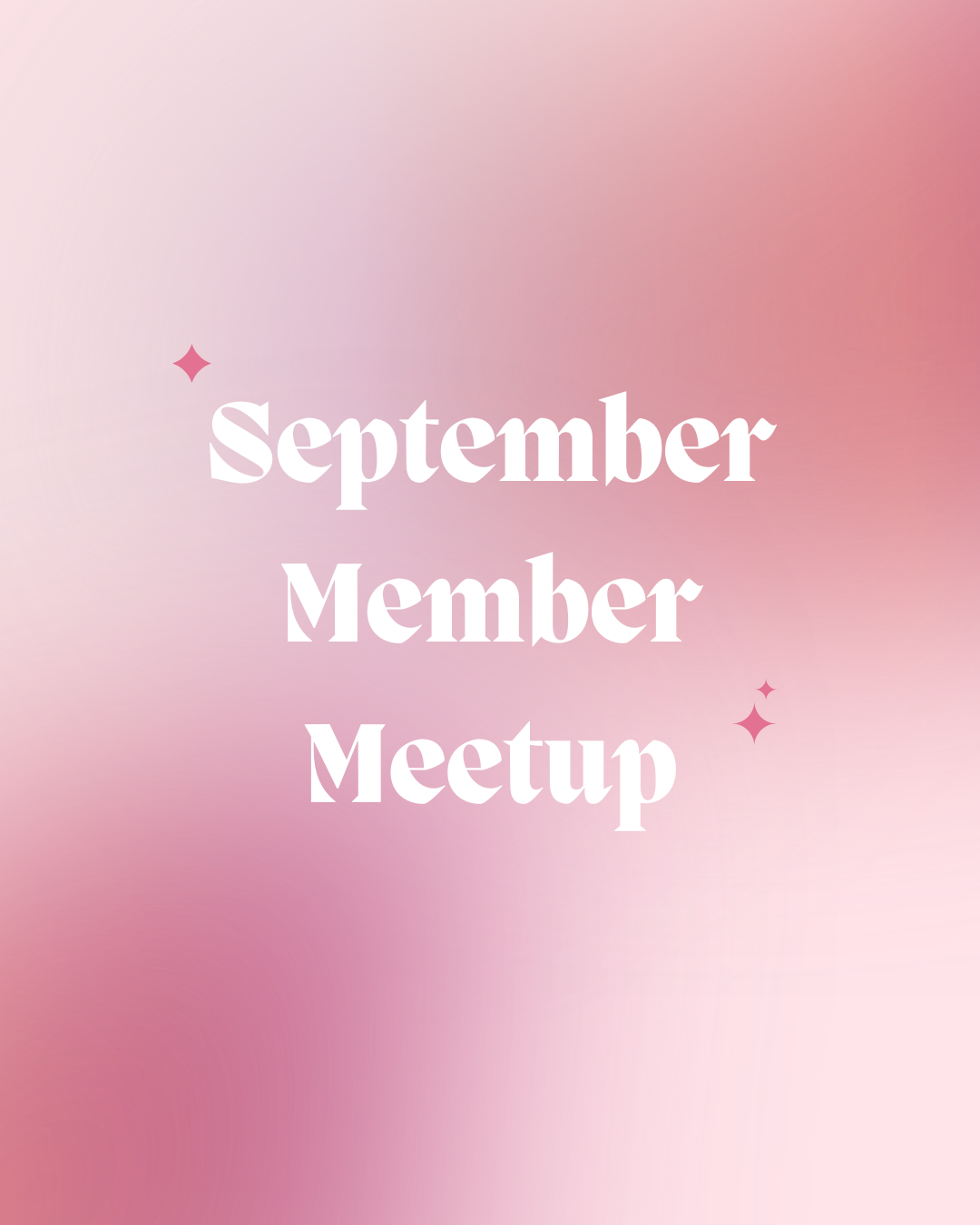 WGC September Member Meetup
