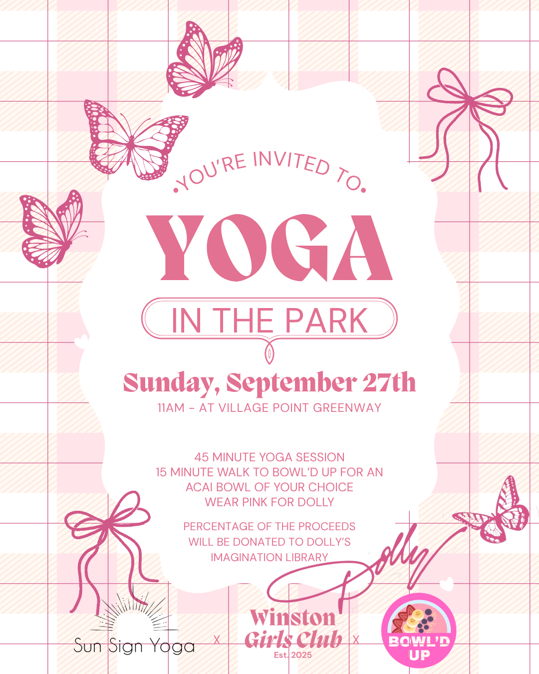 Yoga in the Park for Dolly