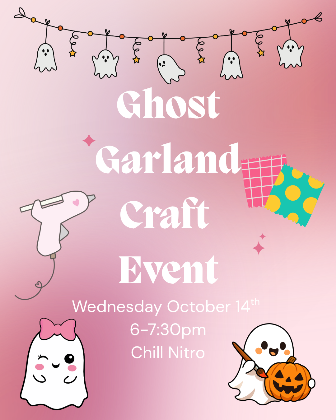Ghost Garland Craft Night