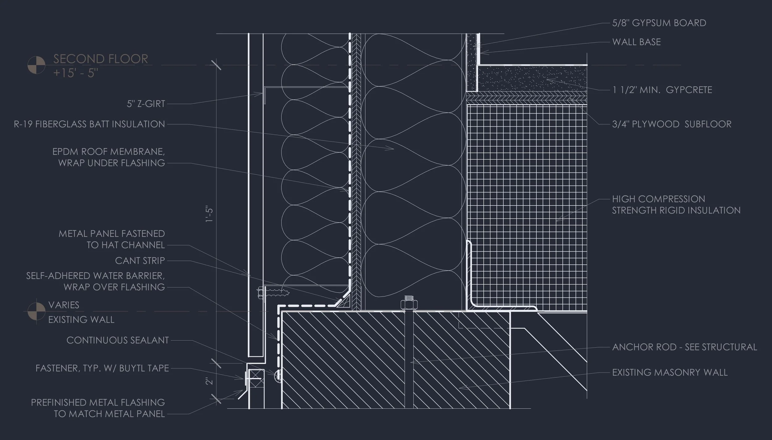 FIRST TO SECOND FLOOR TRANSITION DETAIL