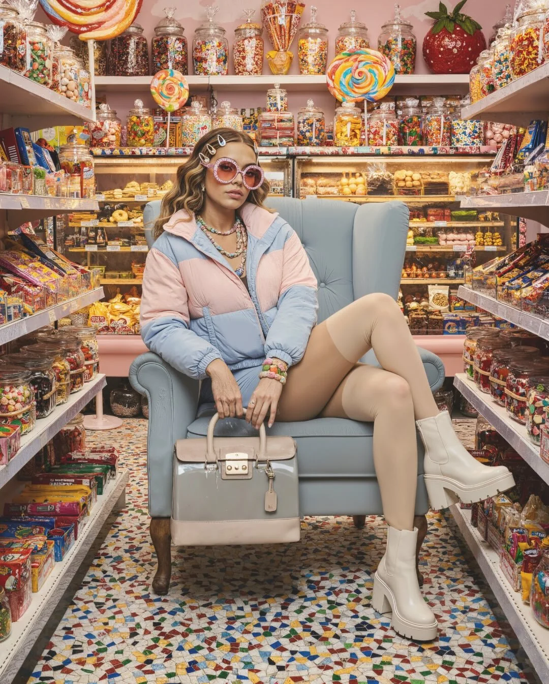 As sweet as you want to be. 🍭 
#giveaway #candy #candybag #furla #candyshop