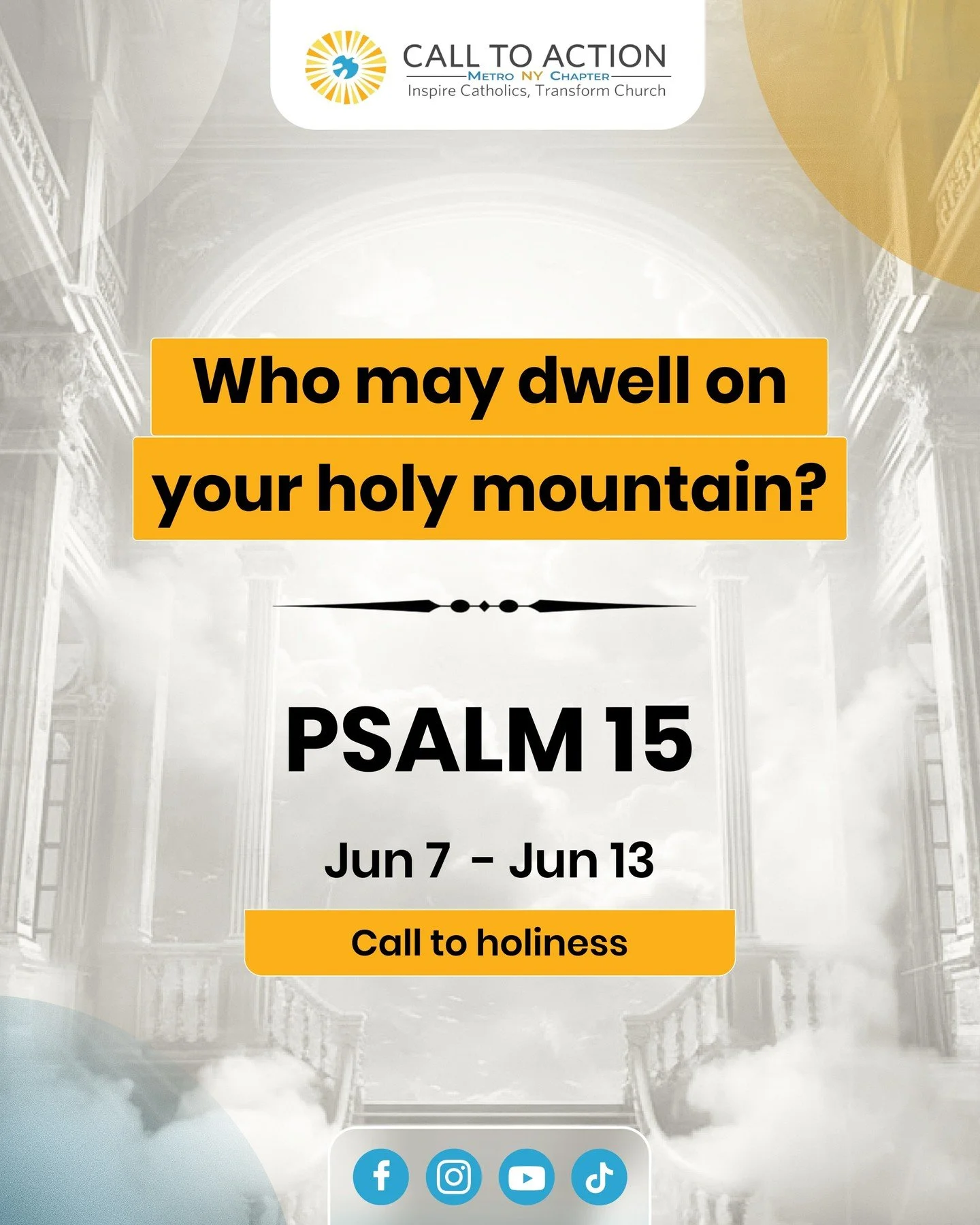 Psalm 15 invites us to reflect on what it means to live a life of integrity, justice, and faithfulness. Its question&mdash;&ldquo;Who may dwell on your holy mountain?&rdquo;&mdash;points not to a place, but to a way of living rooted in truth, compass