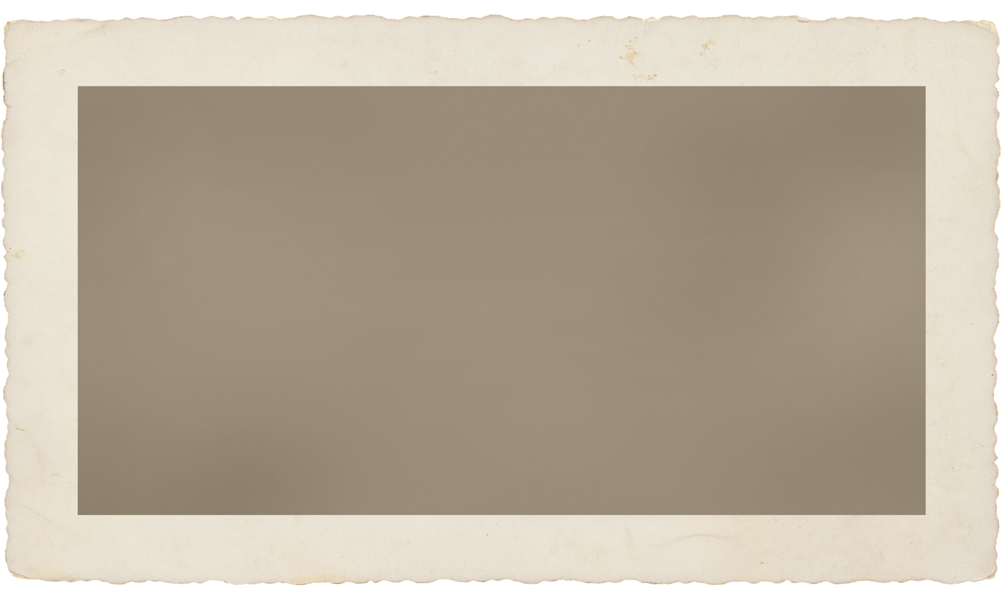 A blank, vintage-style photograph with a sepia tone and slightly torn edges.