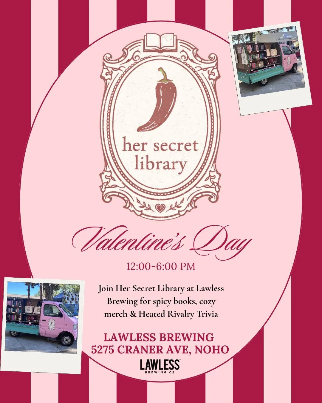 Her Secret Library - Valentine's at Lawless Brewing Co.