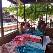 Traveling to donate more backpacks to other parts of C.R.