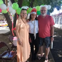 Christmas party at the Christian School in Managua we taught at
