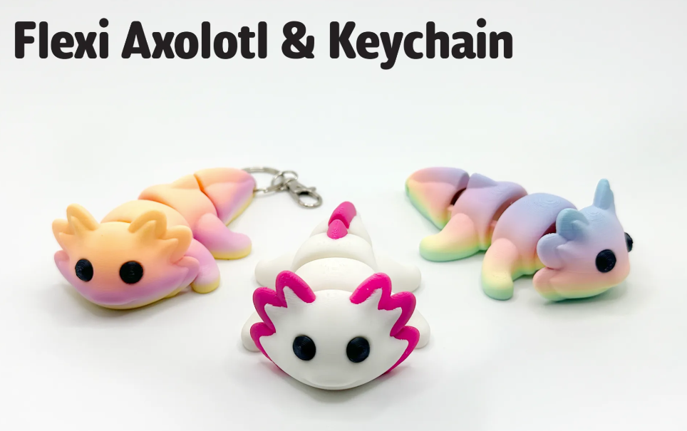 AXOLOTL WITH KEYCHAIN