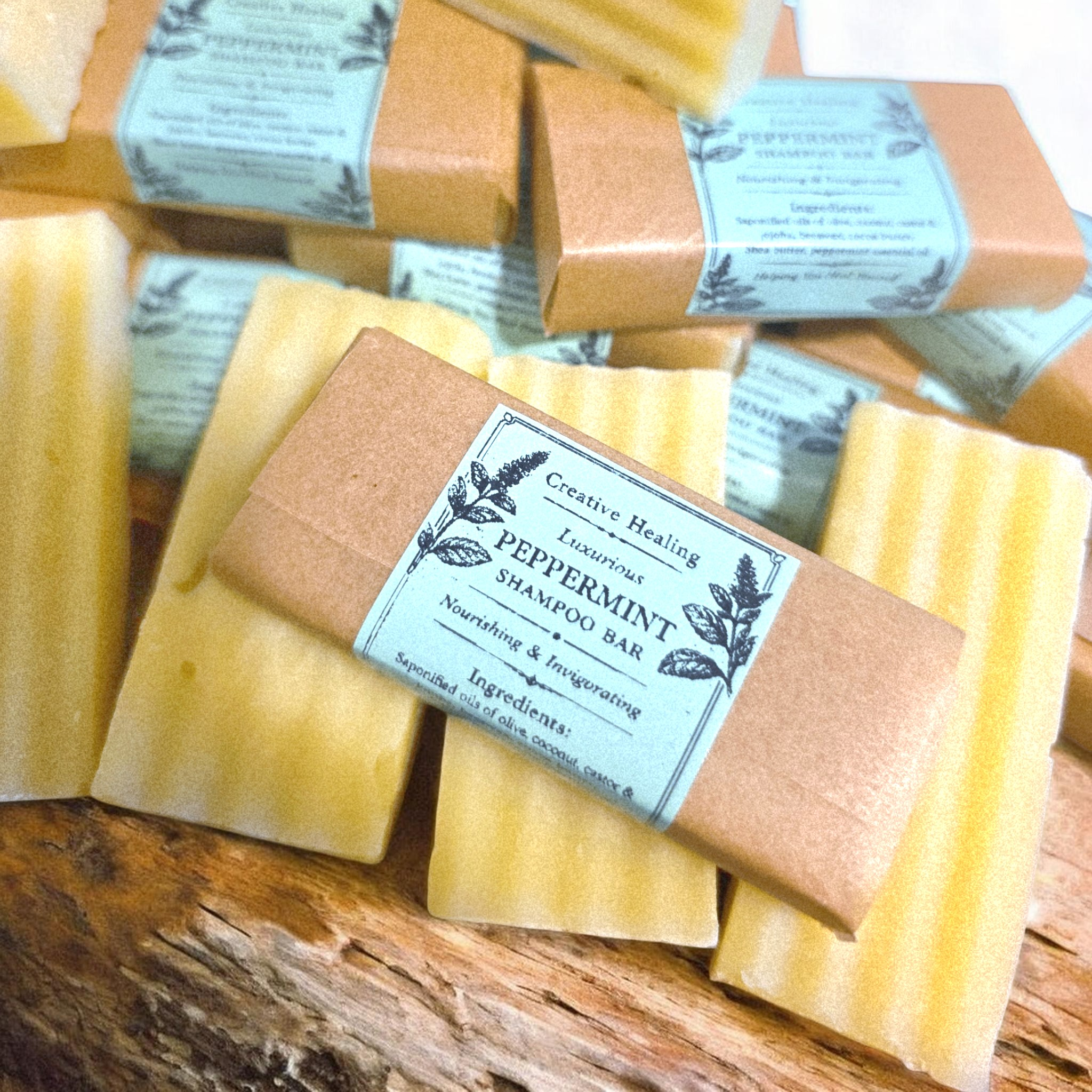 Luxurious Peppermint Shampoo Bars-Trial Size-1 oz