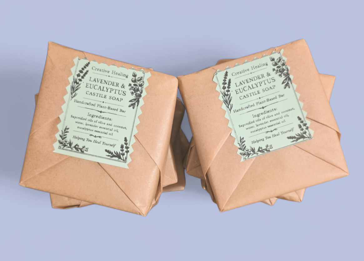 Lavender and Eucalyptus Castile Bar Soap-4 oz