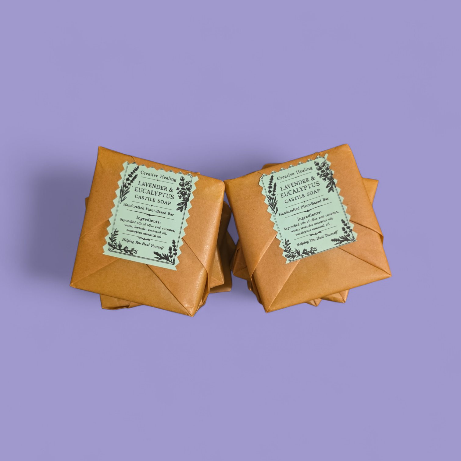 Lavender and Eucalyptus Castile Bar Soap-4 oz