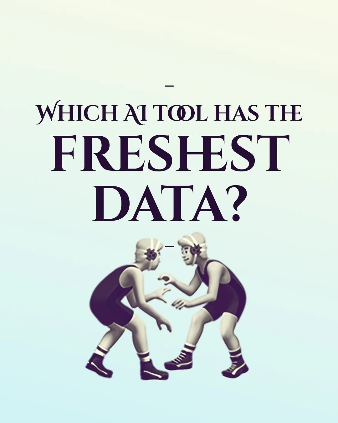 Wondering which AI has the freshest data?
Here&rsquo;s a quick breakdown of 7 top AI tools and how up-to-date they are.

⚡ Copilot and Grok have real-time updates

✂️ Claude, Gemini, ChatGPT, Meta and Notion AI work from cut-off points

❄️ Each one t