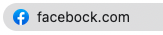 A fake Facebook URL