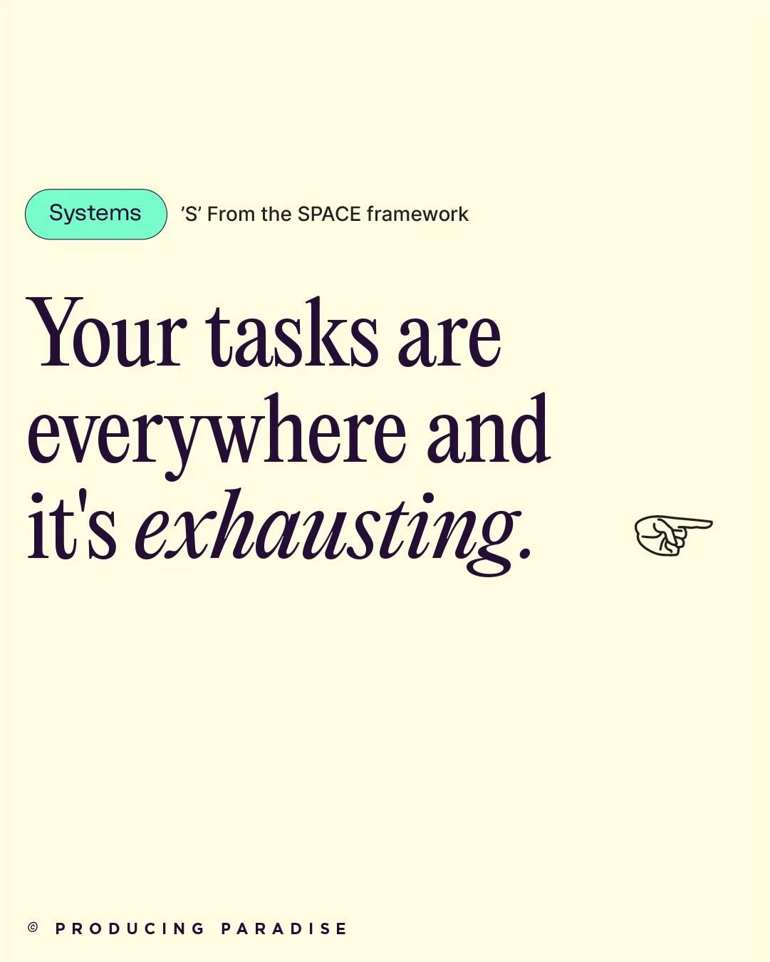 Your brain is for thinking, not storing. Pick one system and commit to it. Save this for the next time you&rsquo;re wondering why you feel so scattered. #SPACE #StanDareToPost @stanforcreators