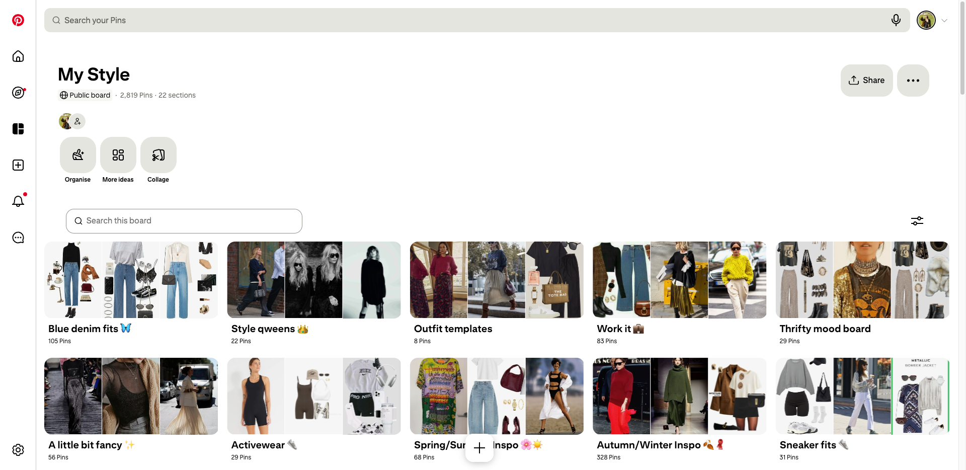 My Style board on Pinterest