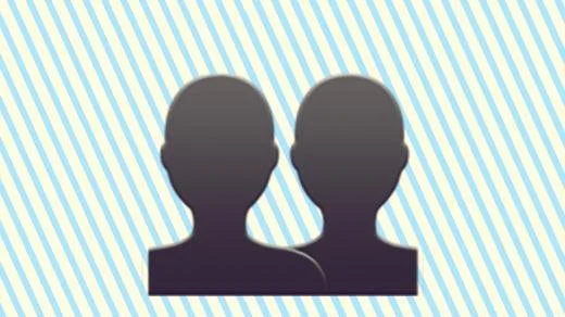 Hero image for "How to run effective meetings using the 4 Ps framework" with the Apple emoji for two busts siloutte in monotone