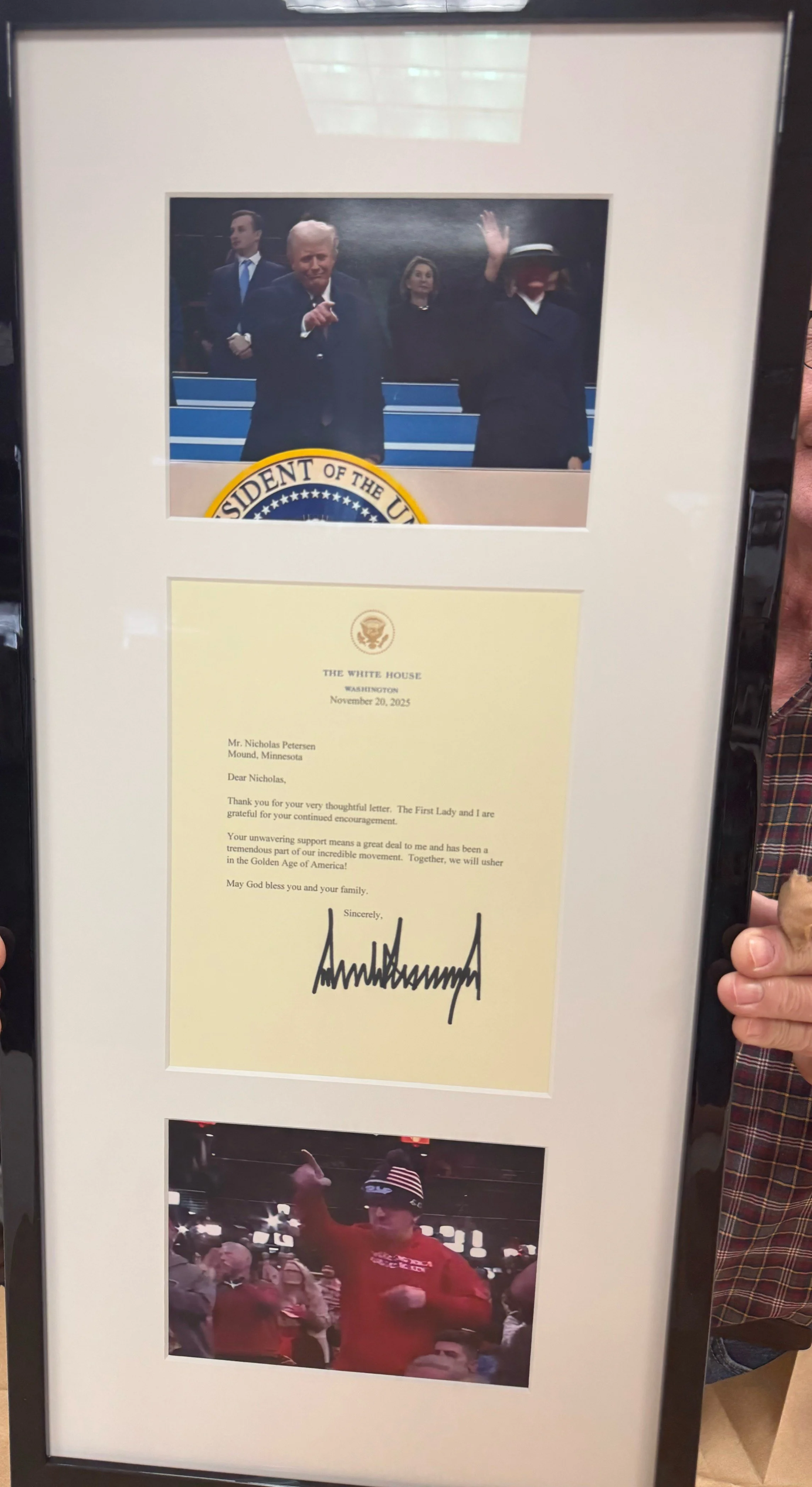 Real President Donald Trump White House signed Letter