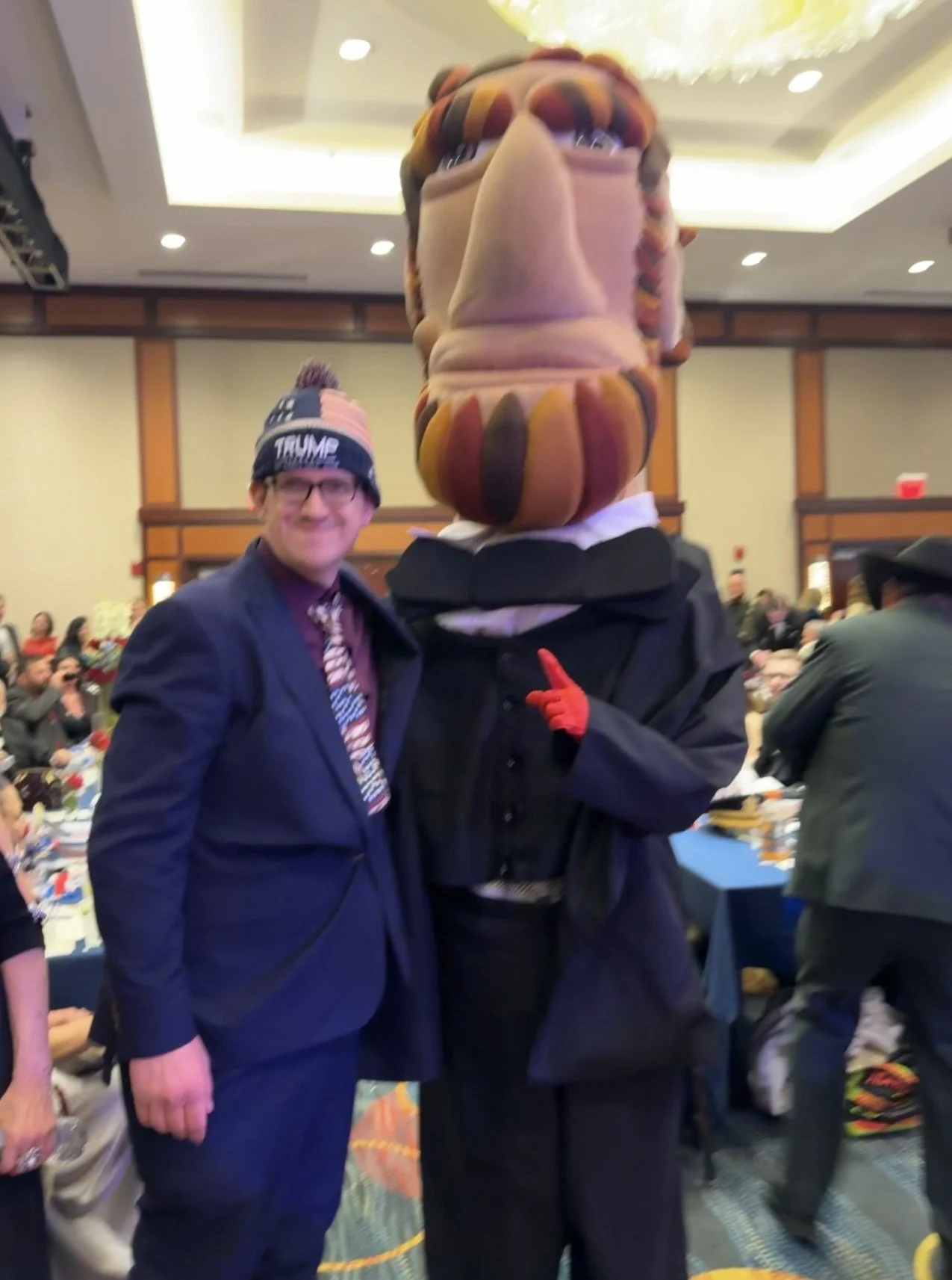 Me with President Abraham Lincoln at the All American Gala