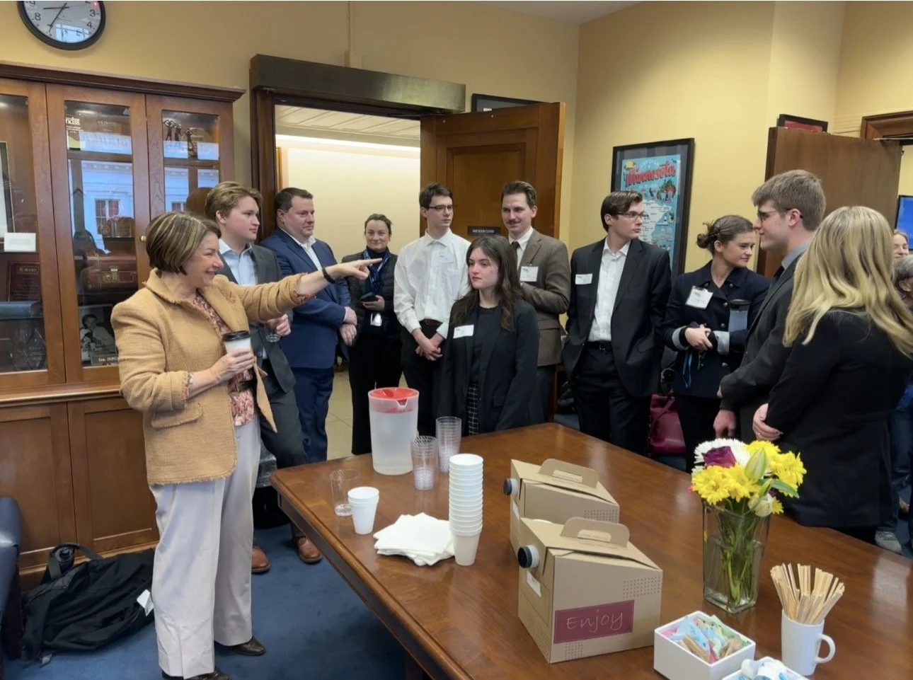 Senator Amy Klobuchar Minnesota Mornings Breakfast Washington DC