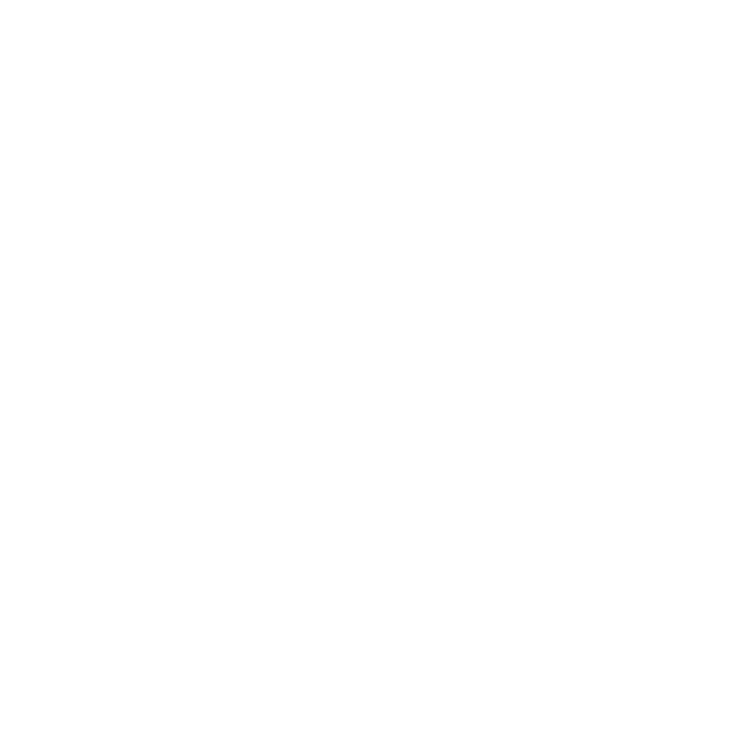 A minimalist line art design featuring two triangles, a droplet, and stylized plant leaves, all in white on a black background.