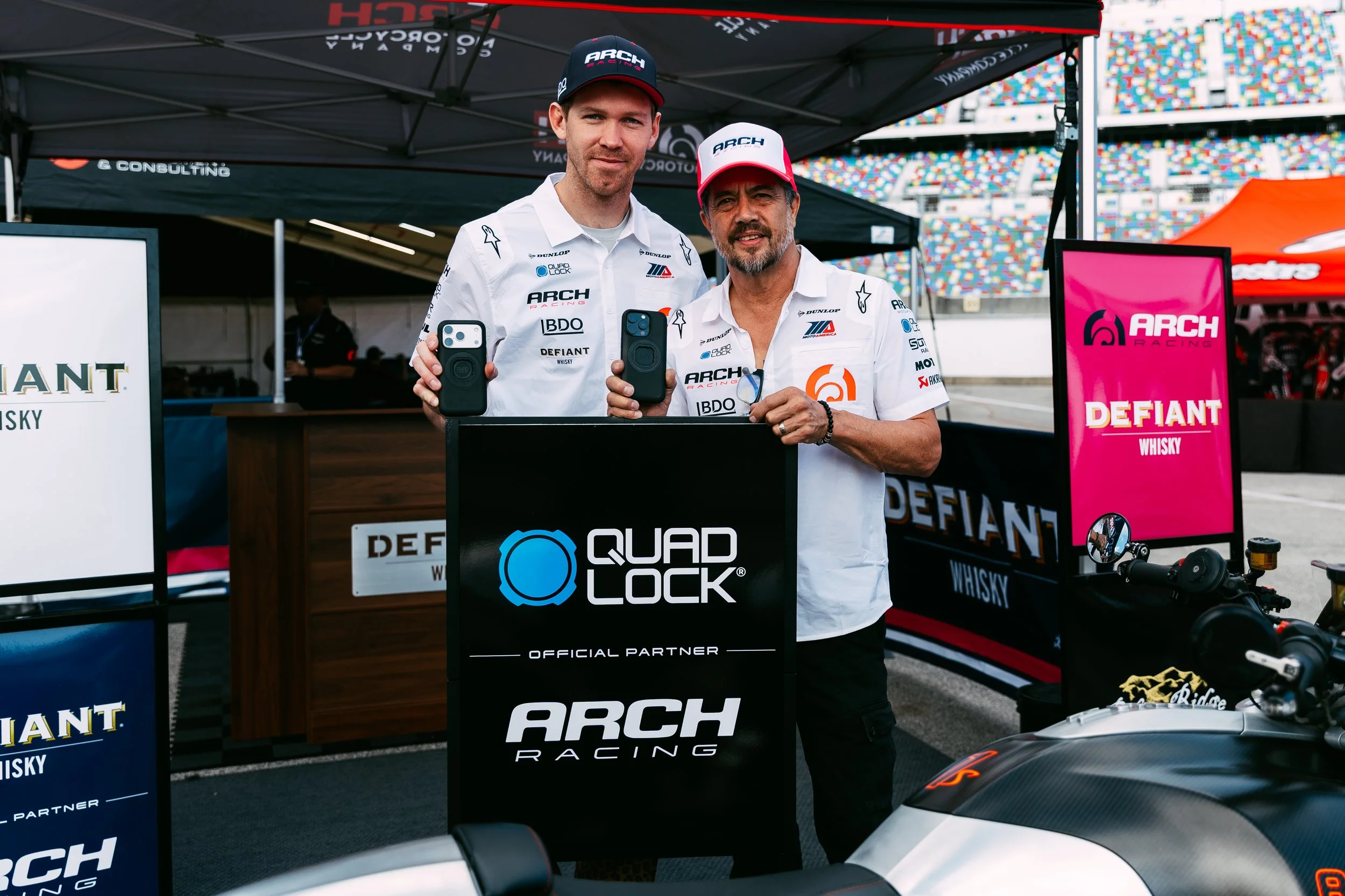 Quad Lock Teams Up With ARCH Racing As Official Smart Phone Mount and Case Partner