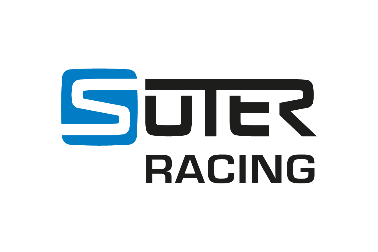 Super Racing logo with the word 'Super' in white inside a blue square and 'Racing' in black underneath.