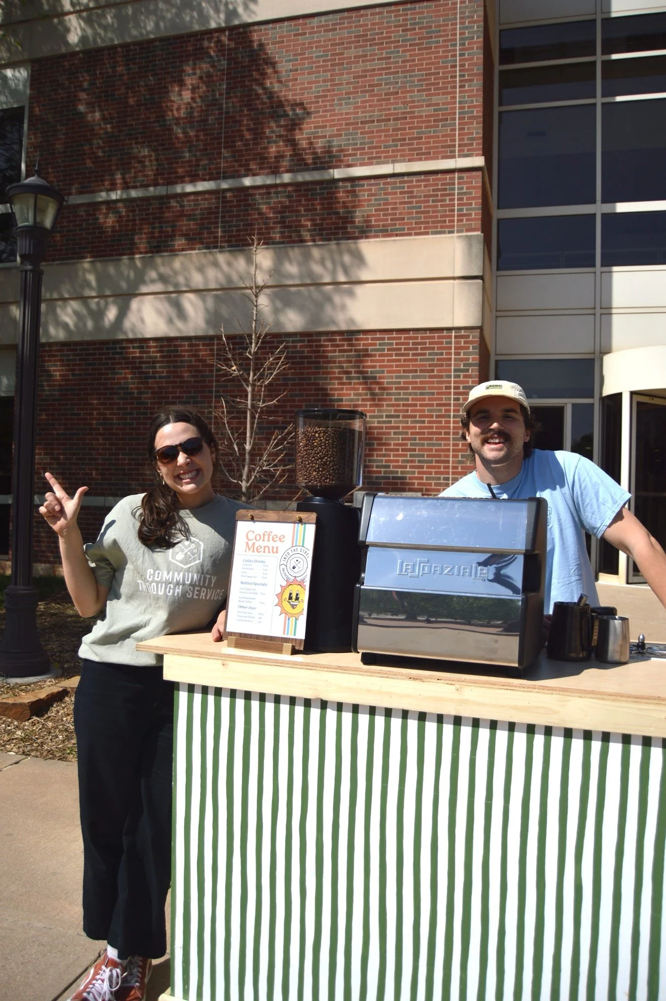 Joy Cart Coffee mobile coffee cart and team in Guthrie, OK