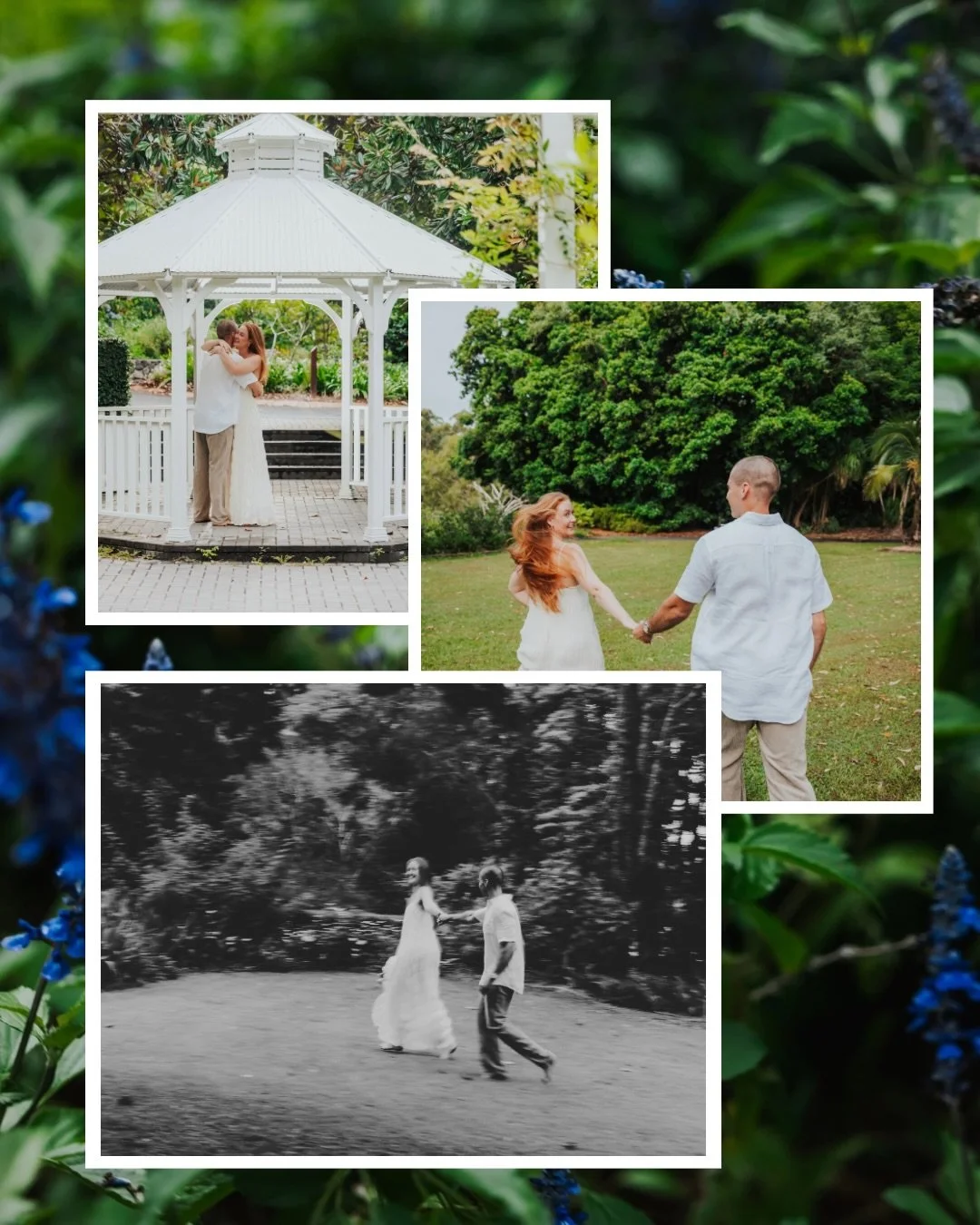 💚 Emily &amp; Liam 💚

Getting married this Spring at the beautiful @flaxtongardens, we took the opportunity to catch up for their engagement session at @noosabotanicgardens 
Don&rsquo;t worry, Emily brought the rose with her 😅
We did so much explo