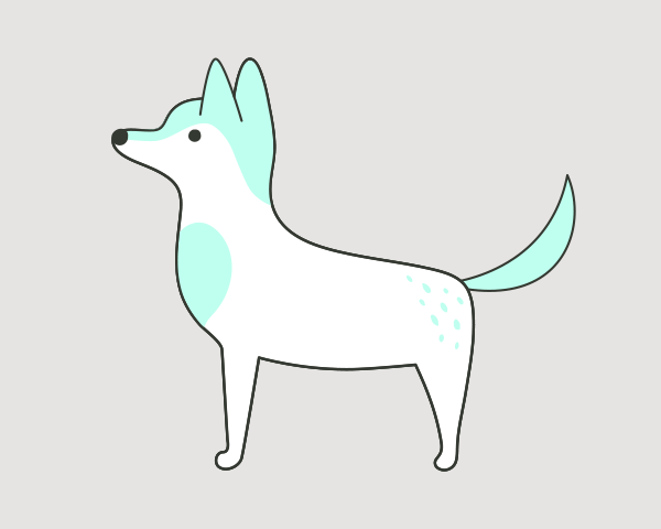 baby wolf animation