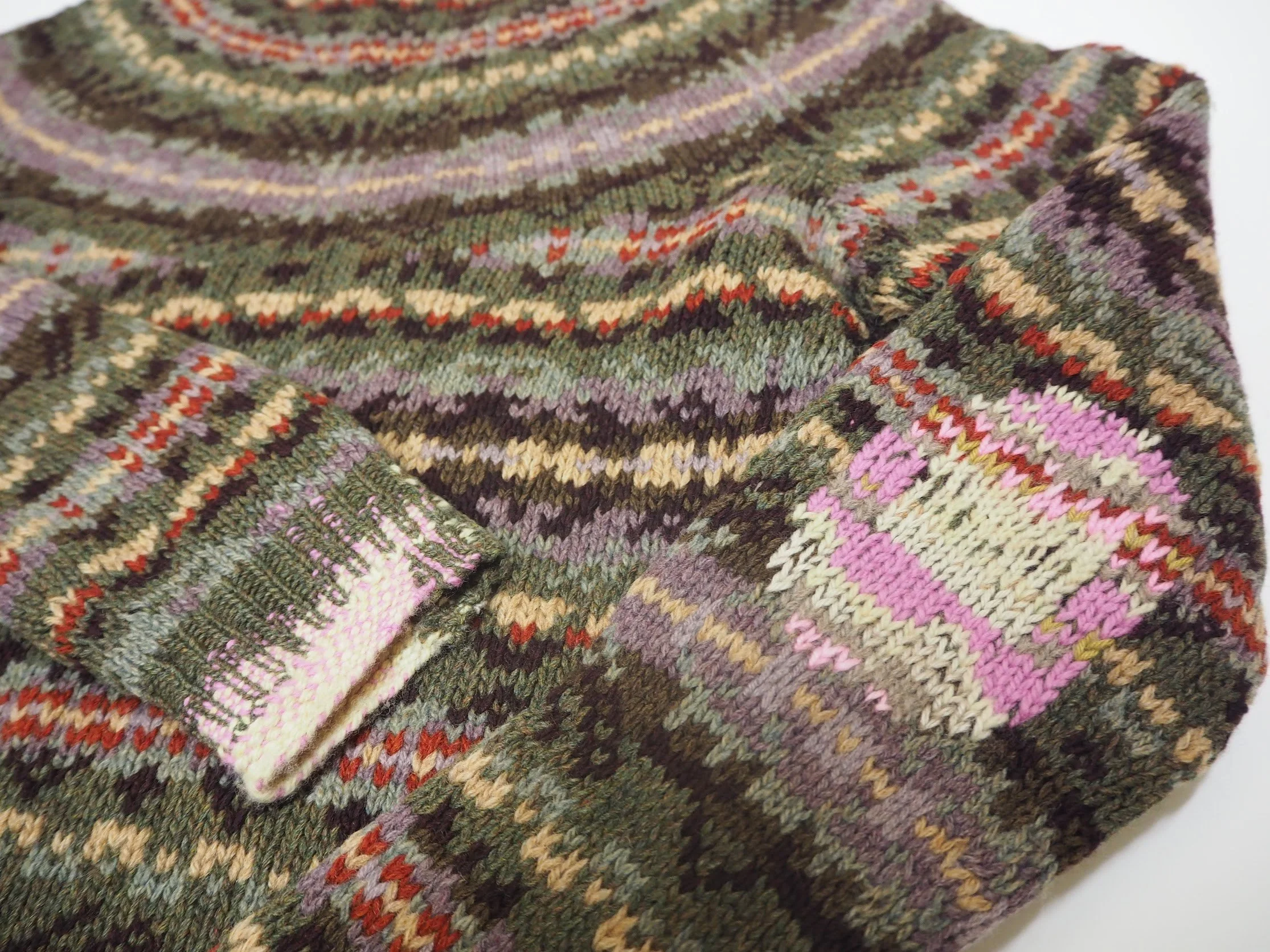 wafa remix knitwear visible mend repair art creative craft ralph lauren fairisle