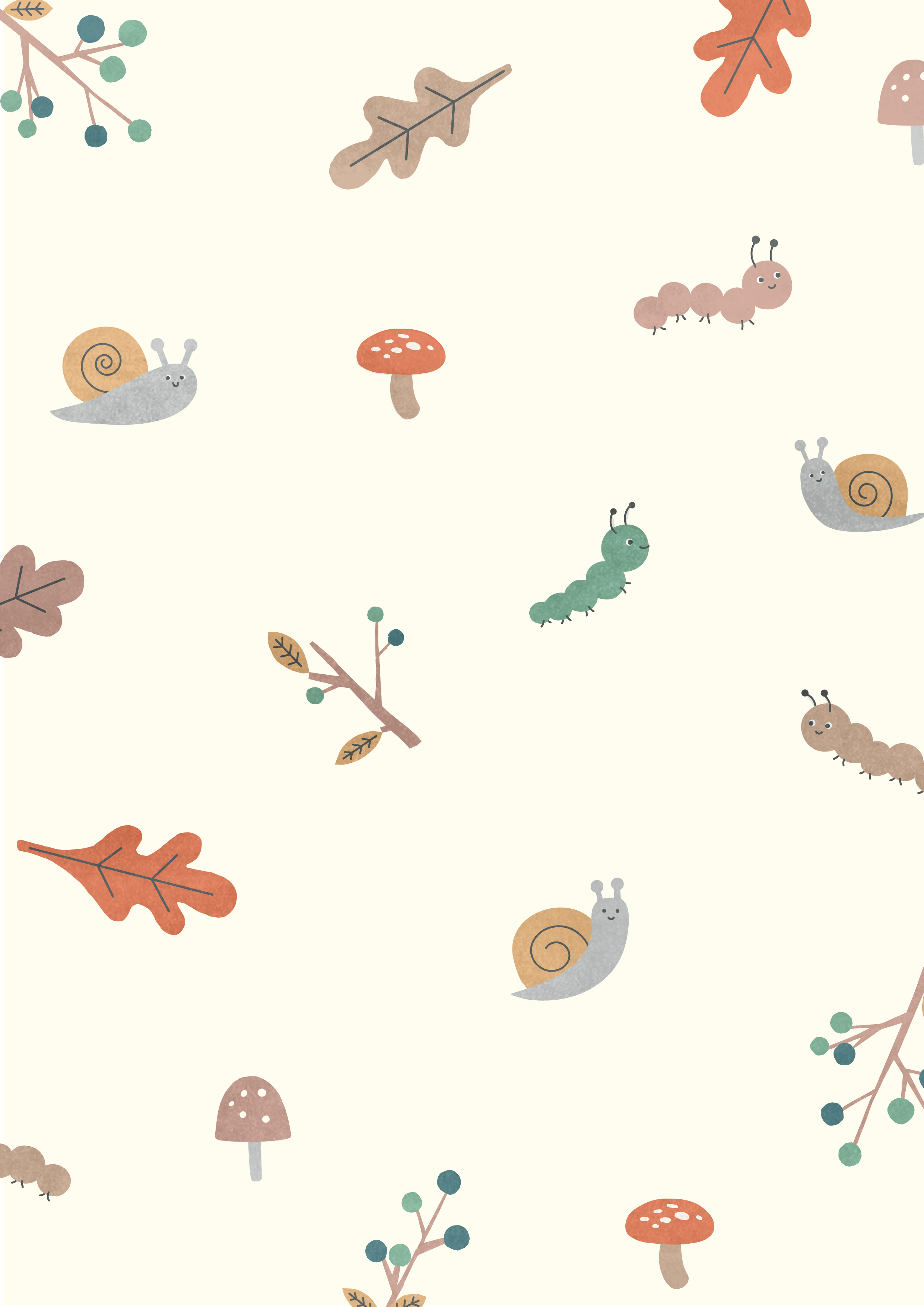 unisex childrenswear autumn yardage print cute bugs