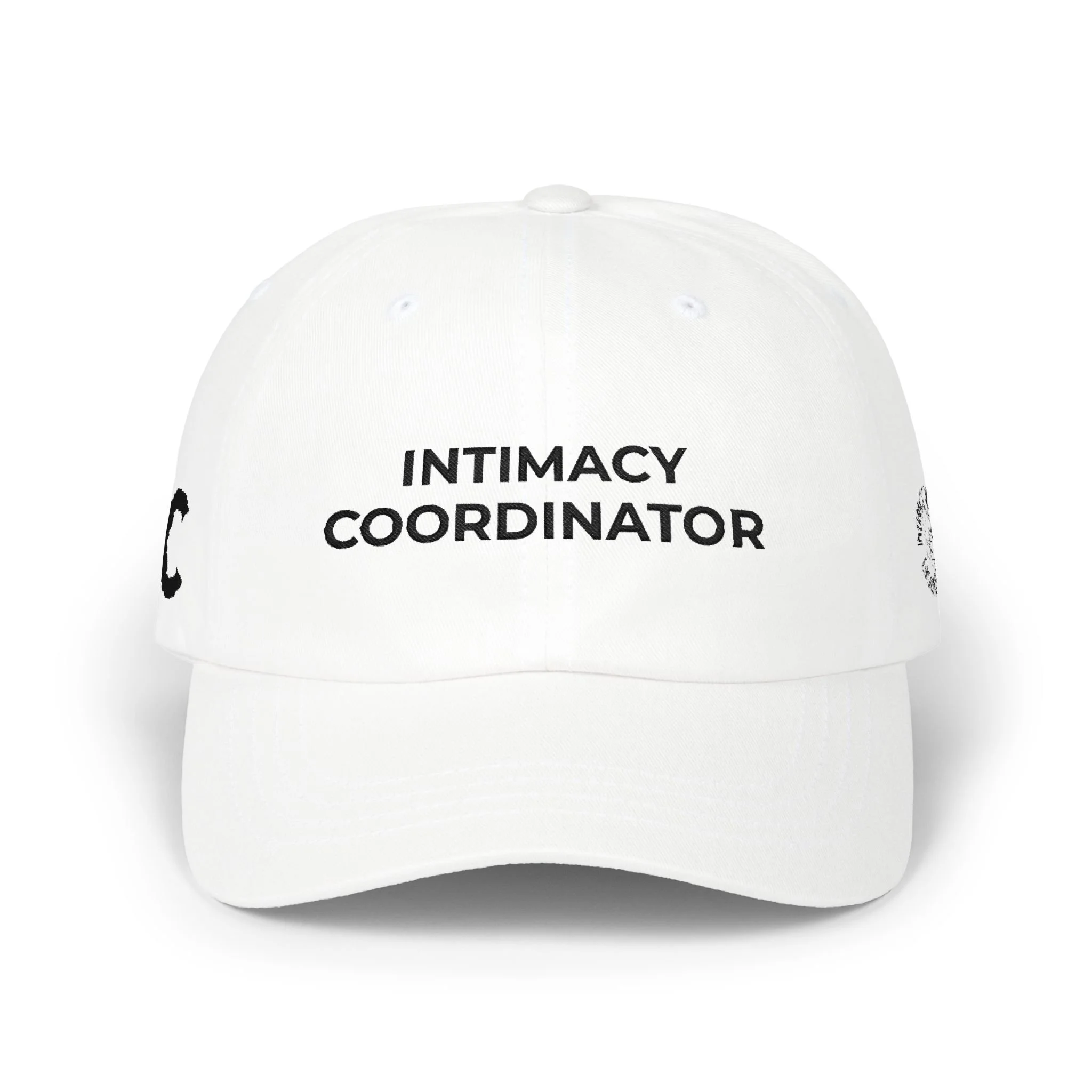 Classic Dad Cap - Black Embroidery