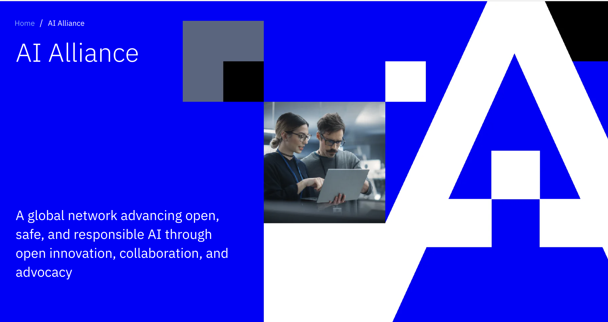 AI Alliance visual identity for a global network advancing open, safe, and responsible AI.
