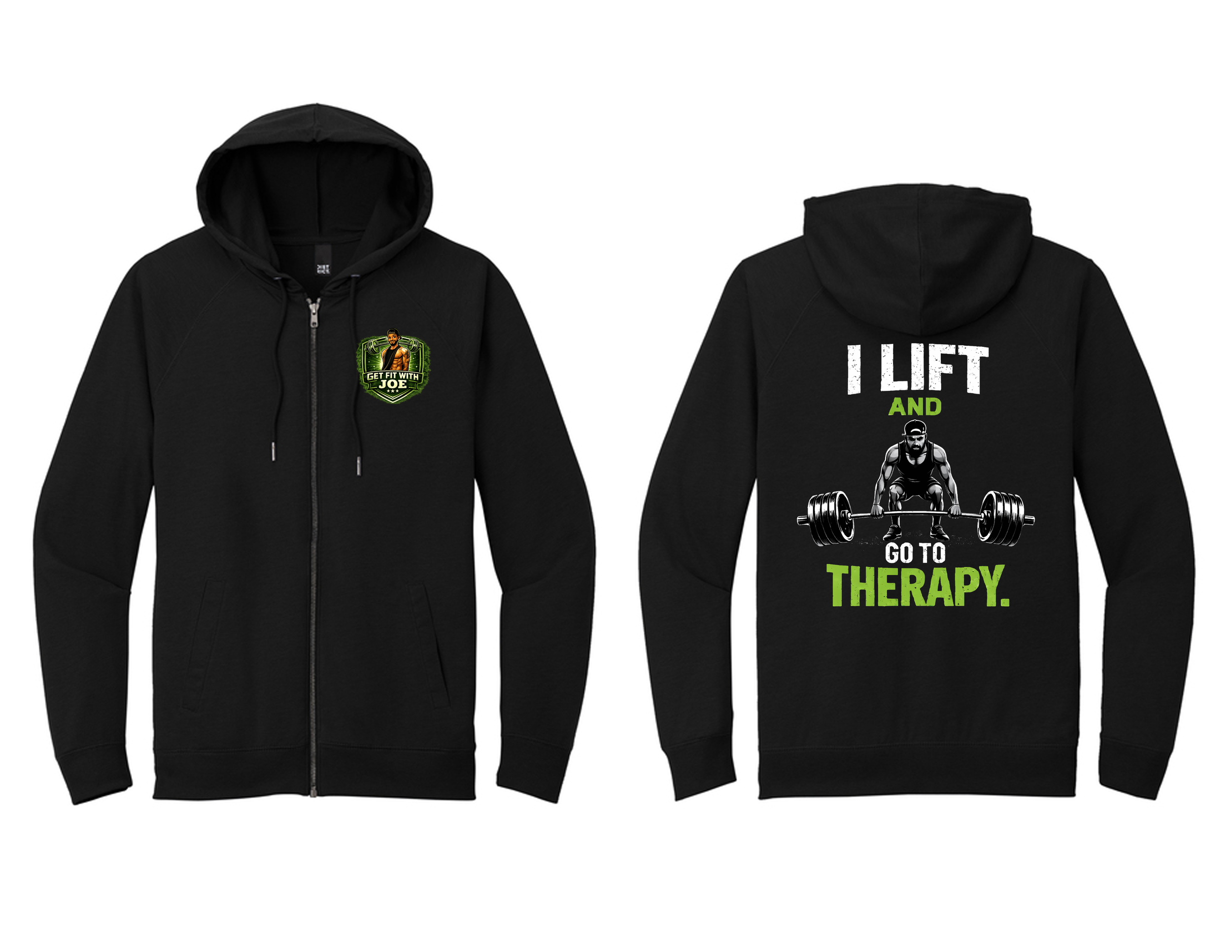 I Lift and Go to Therapy Hoodie (Men).png