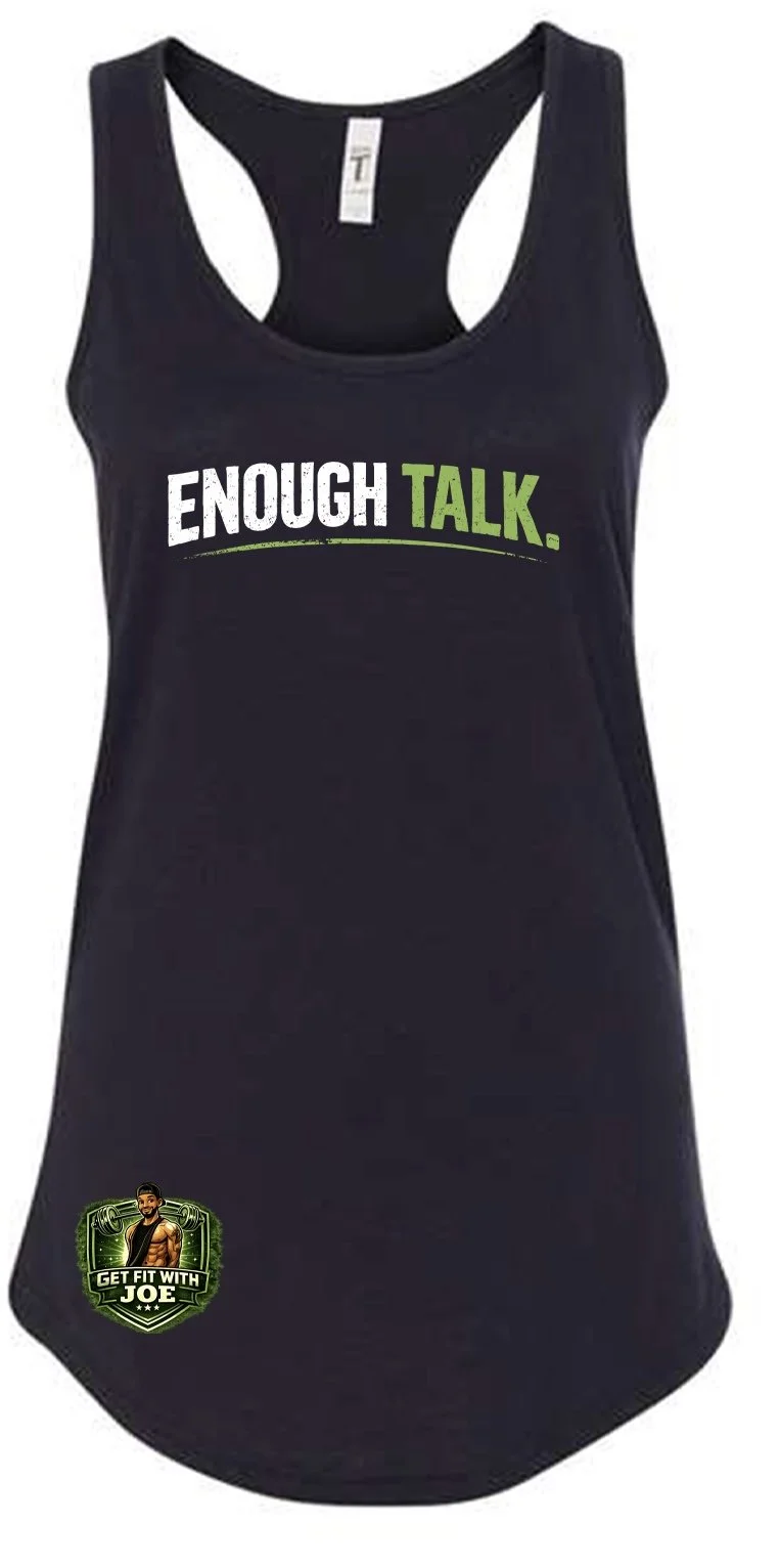 Enough Talk Racerback Tank