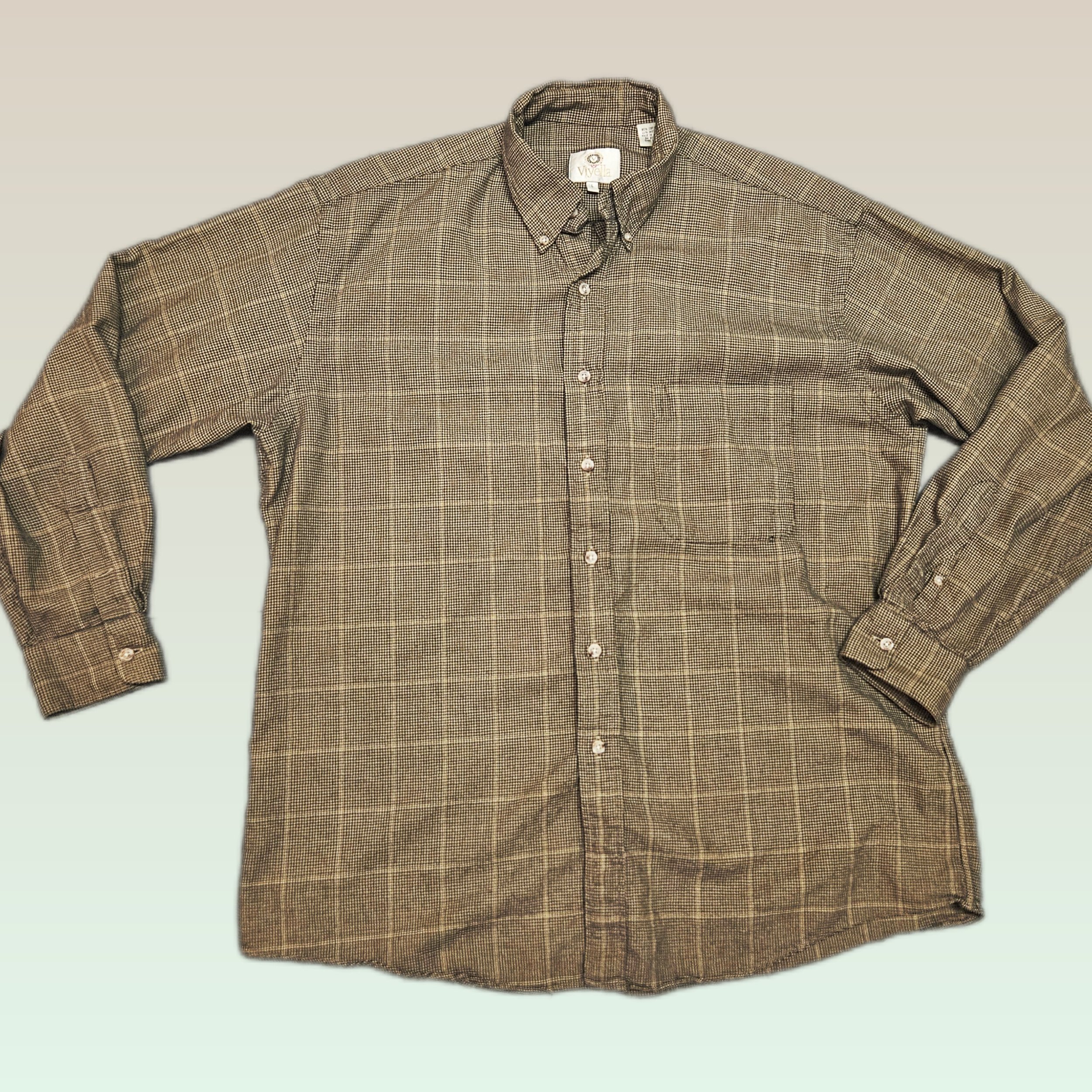viyella button-up, cotton and wool