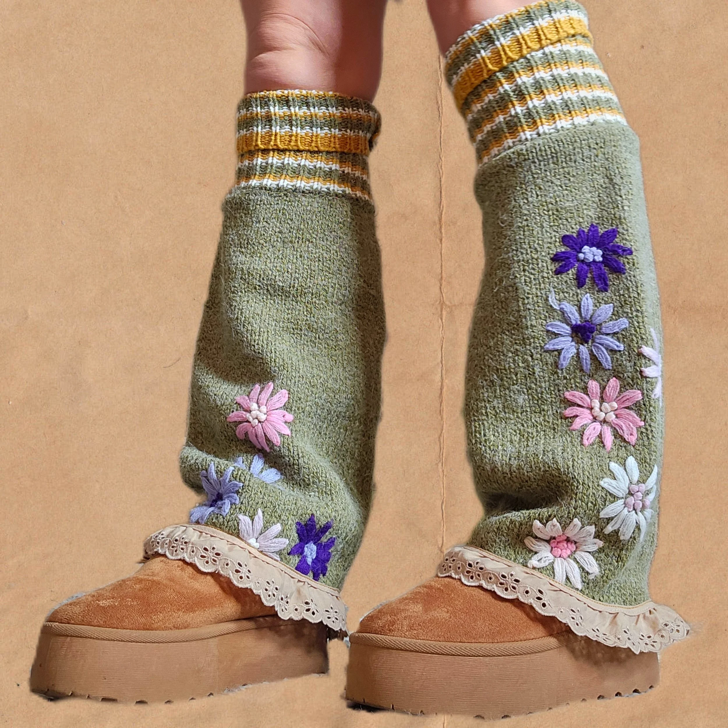 in the meadow leg warmers