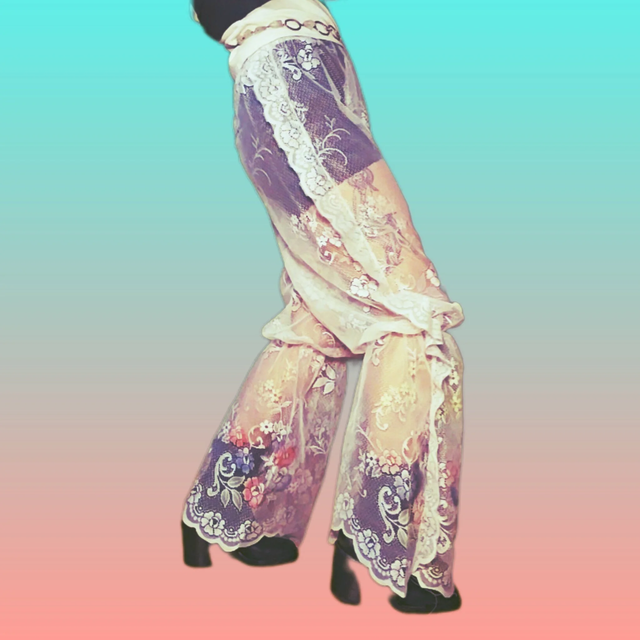 lace bloomer with a pop of flower