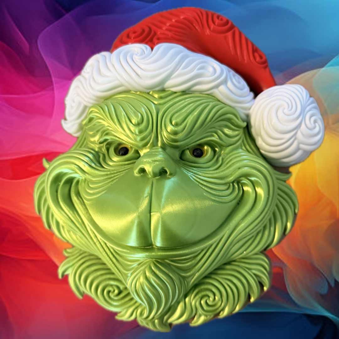 LARGE COLOR STACKED GRINCH WALL ART
