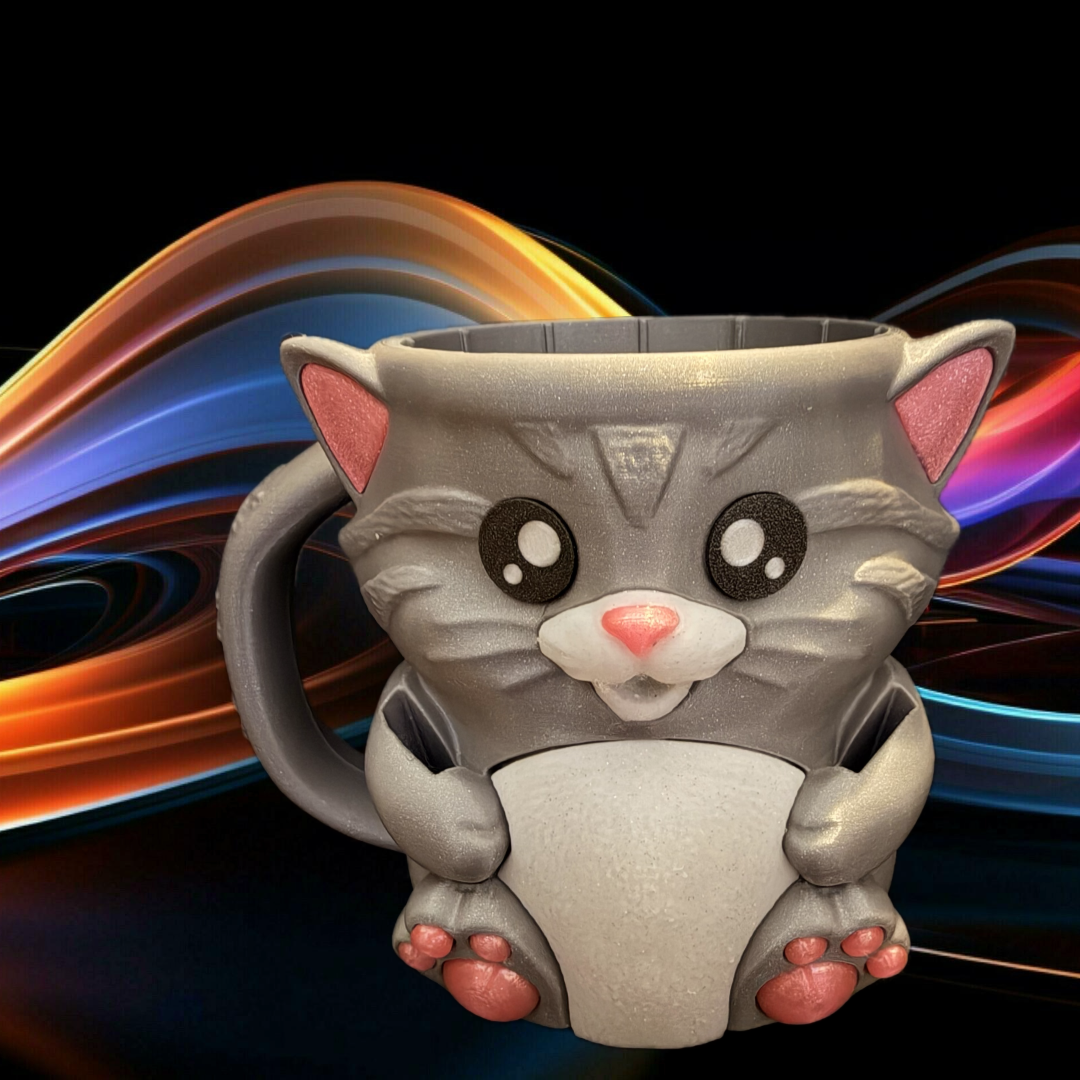 Cuddles the Kitty Pint Holder