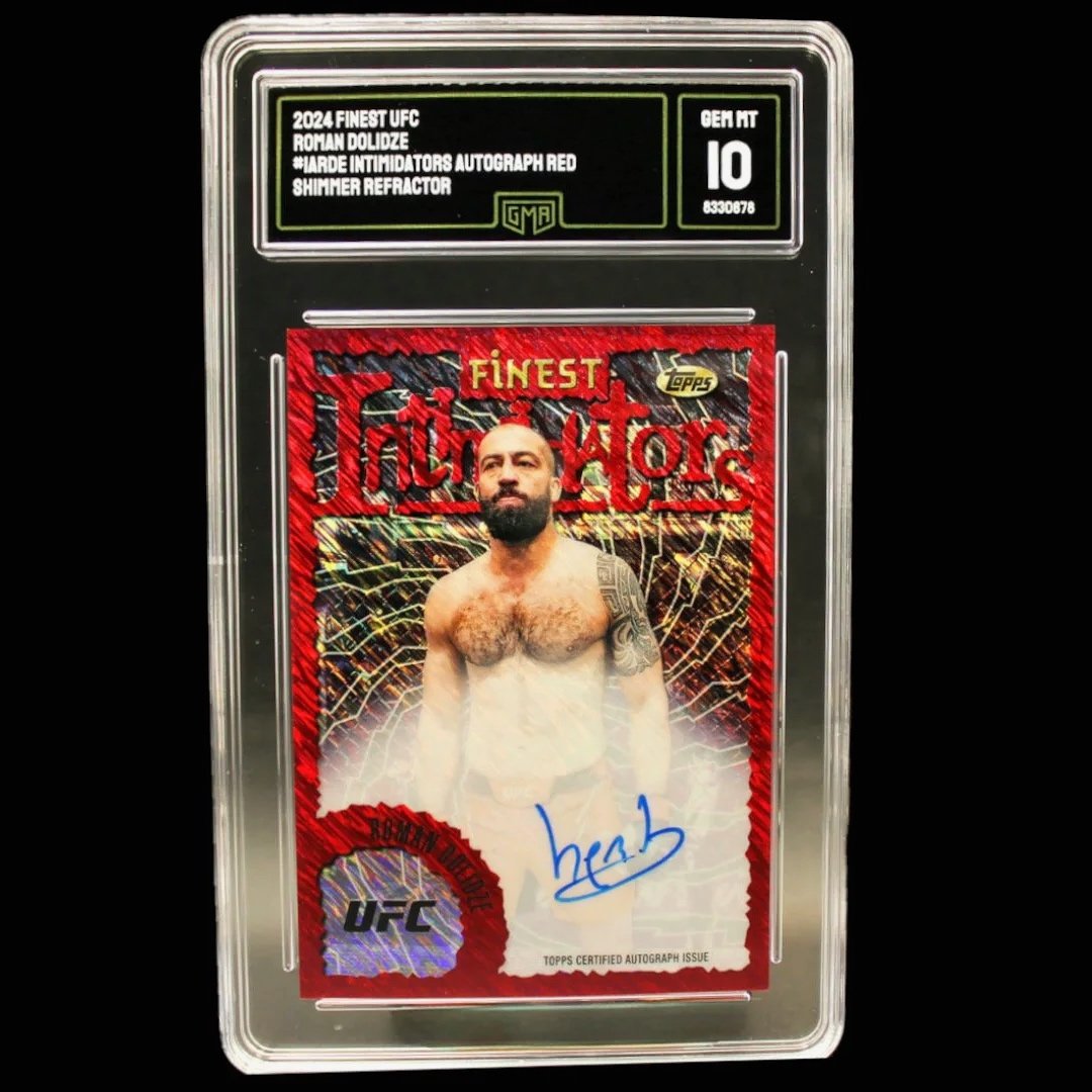 Roman Dolidze Autograph Red Shimmer Refractor #IA-RDE