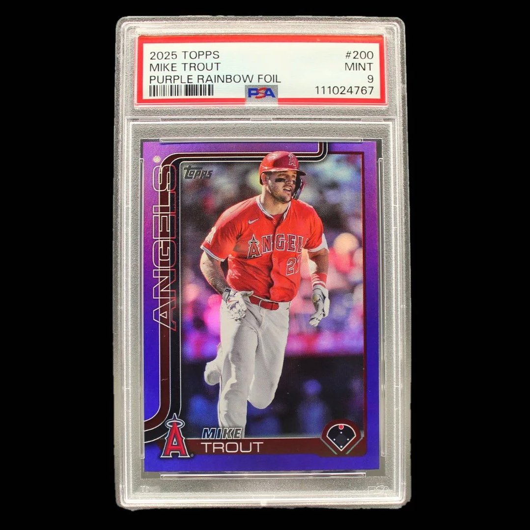 Mike Trout Purple Rainbow Foil#200-/250