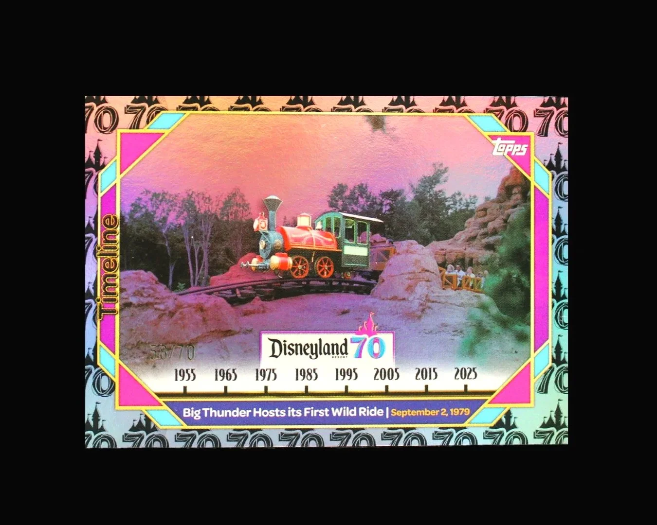 Big Thunder Mountain Disneyland 70th Anniversary Refractor#95- /70