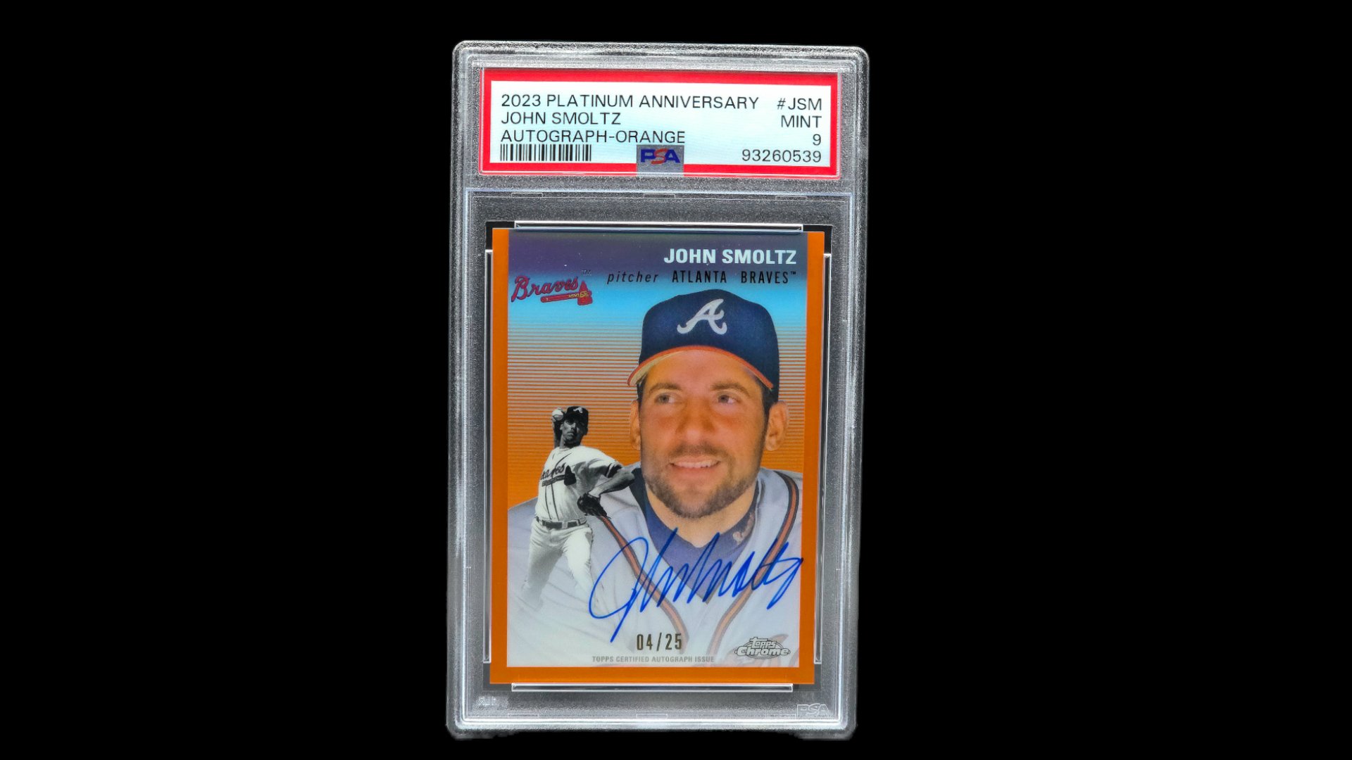 John Smoltz Autograph-Orange #JSM-/25