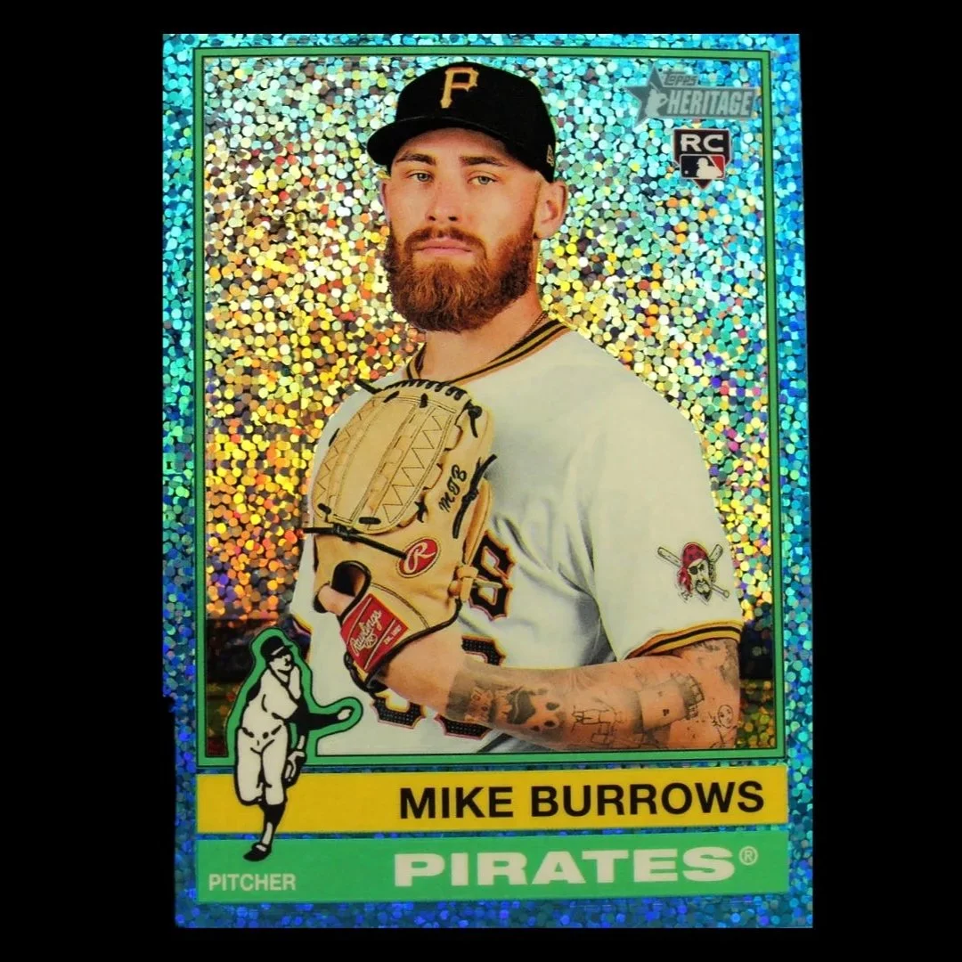 Mike Burrows Rookie Blue Sparkle Refractor#328
