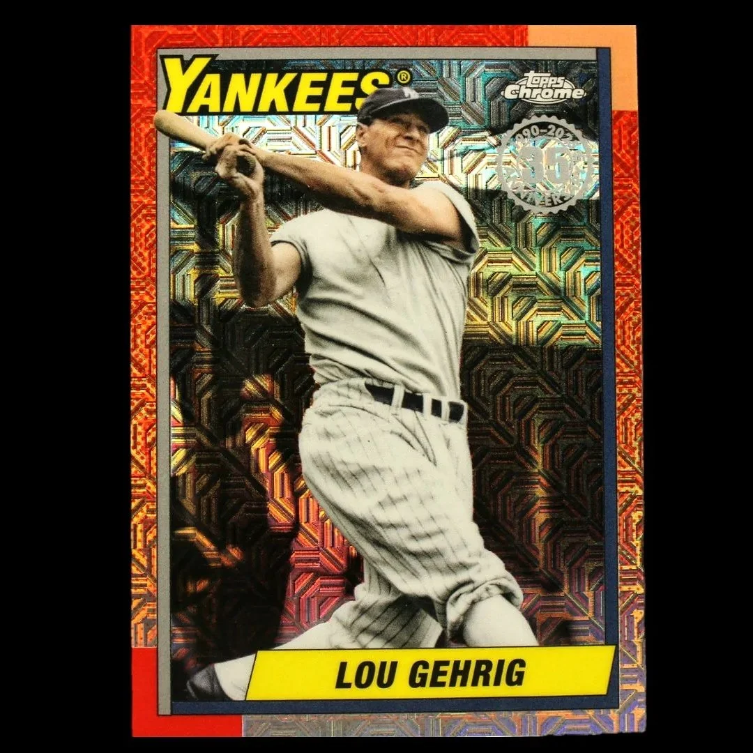 Lou Gehrig 35th Anniversary Card Mojo Refractor#U90C-69
