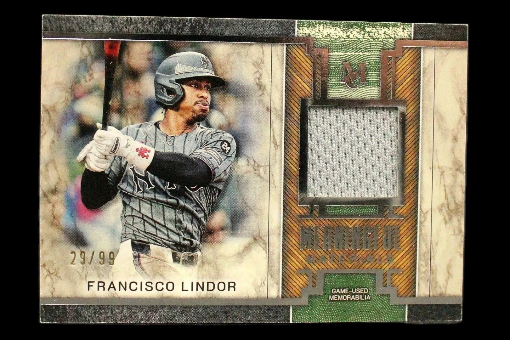 Francisco Lindor Game-Used Meaningful Material Relic#MMR-FL-/99
