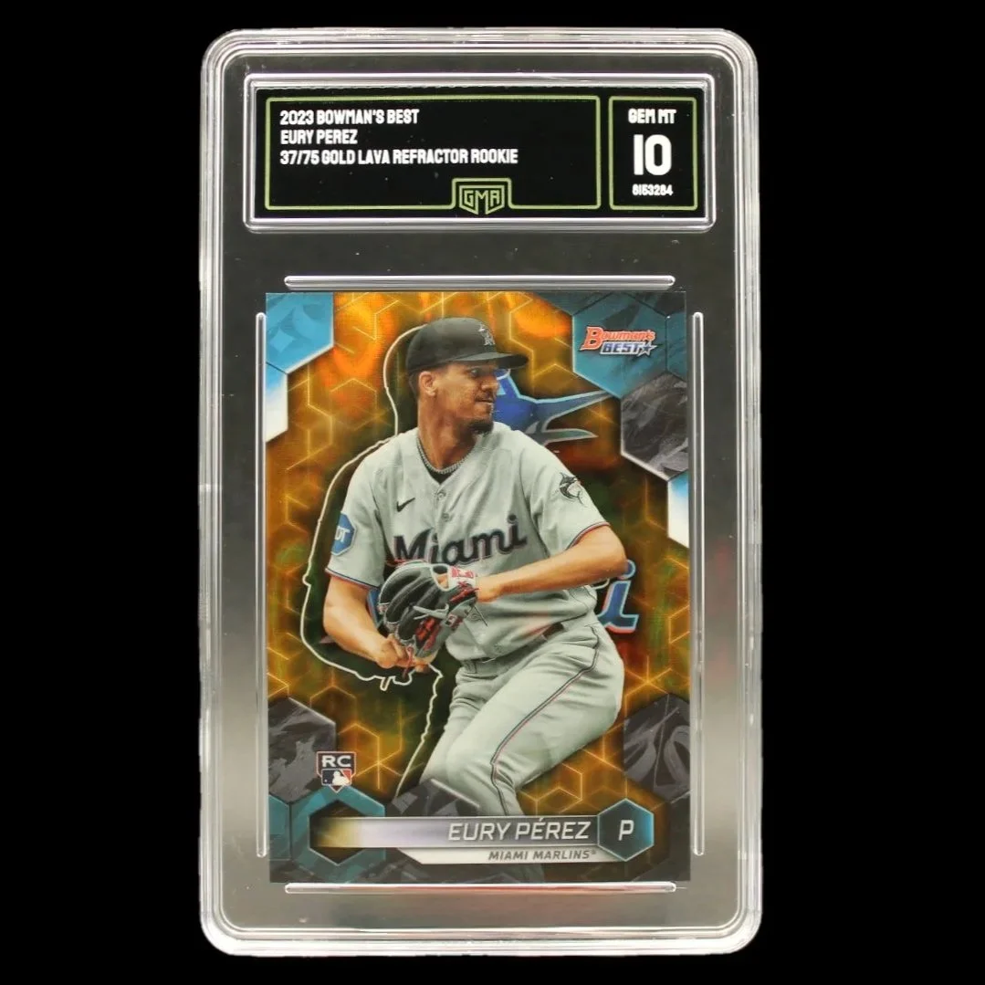 Eury Pérez Gold Lava Refractor Rookie#34-/75