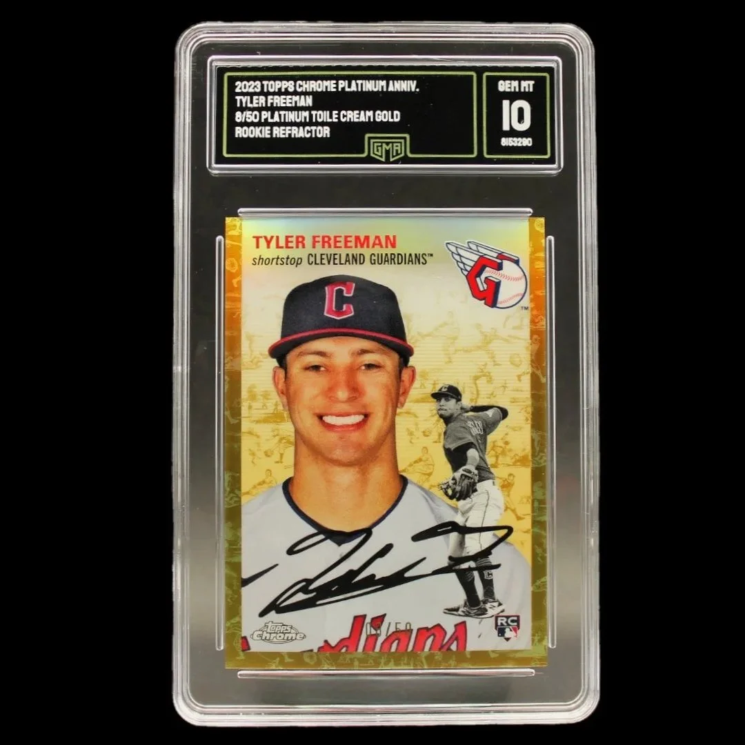 Tyler Freeman Toile Cream Gold Rookie#26-/50